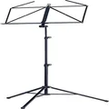 K&M - Konig & Meyer 10065.000.55 Heavy Duty Music Stand - Large Deep Desk - Sturdy Base - Adjustable Height - Compact - Professional Grade for Musicians - German Made - Black
