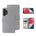 Foluu Galaxy A13 4G Case [Not fit A13 5G], Flip/Folio Cover Wallet Magnetic Closure Card Slots Cash Holder Kickstand TPU Bumper Shockproof Protective Case for Samsung Galaxy A13 4G 2022 (Gray)