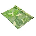 Talking Tables Green Tropical Palm Leaf Waterproof Outdoor Rug | Plastic, Lightweight & Non Slip Mat with Double-Sided Jungle Leaves Pattern | for Garden, Patio, Decking, Bathroom, Utility, Picnic