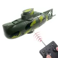 Tipmant Mini RC Submarine Remote Control Boat Ship Military Model Electronic Water Toy Diving for Fish Tank Water Tub Kids Birthday Gift (Green)
