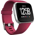 Wepro Bands Replacement Compatible with Fitbit Versa SmartWatch, Versa 2 Smart Watch and Versa Lite SE Sports Watch Band Strap Wristband for Women Men Kids, Small, Wine Red