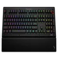 Das Keyboard X50Q Programmable RGB Mechanical Keyboard for Work & Gaming, Soft Tactile Mechanical Switches, Pre-Built Q Applets, Palm Rest, Volume Knob, Aluminum Top (104 Keys, Black)
