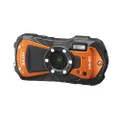 Ricoh WG-80 Orange Waterproof Digital Camera Shockproof Freezeproof Crushproof