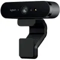 Logetich BRIO Ultra HD Pro Computer Webcam - 4K and 1080p Streaming Camera Widescreen Video - 2 Omni-Directional Built in Mic for Calling and Recording, for Desktop or Laptop - 5X Digital Zoom