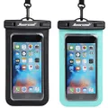 Universal Waterproof Case - Ansot IPX8 Waterproof Phone Pouch - Cellphone Dry Bag for iPhone X/8/ 8plus/7/7plus/6s/6/6s plus Samsung galaxy s8/s7 Google Pixel 2 HTC LG Sony MOTO up to 7.0" - 2 PACK