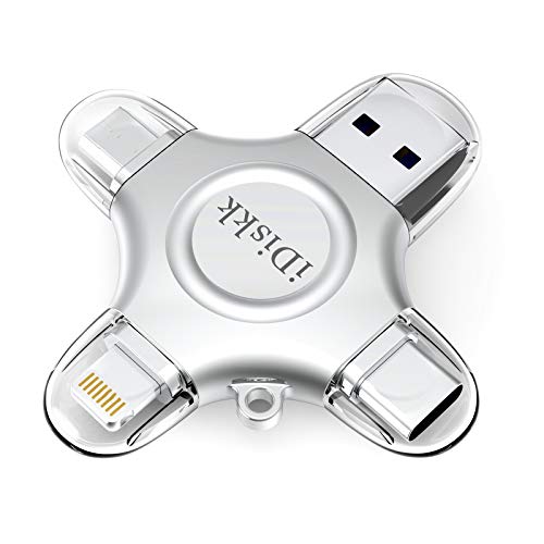 iDiskk Flash Drive 256GB App-le Certified for iPhone 17 16 iDiskk, 256GB, USB C, USB Flash Drive/Photo Stick for iPhone, iPad, Android, Samsung, Flash Drive for iPhone 15/14/13 Photos