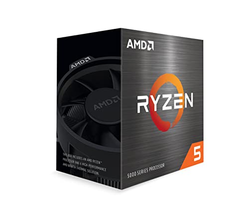 AMD Ryzen 5 5600 6-Core, 12-Thread Unlocked Desktop Processor with Wraith Stealth Cooler, Ceramic Gray