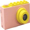 myFirst Camera 2 Waterproof Kids Camera Mini 8MP 1080P HD Camcorder with Free 16GB MicroSD Card Included and MicroSD Support Slot Video Taking Function and Preset Frames (Pink)