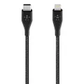 Belkin Duratek Plus USB-C to Lightning Cable, 4', Black