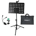 ChromaCast FBA CC-PS-MSTAND-KIT-1 Pro Series Metal Stand Performance Pack with Carry Bag, Music Sheet Clip On Adjustable Light