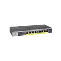 NETGEAR (GS108PP) 8-Port Gigabit Ethernet Unmanaged PoE Switch - with 8 x PoE+ @ 123W Upgradeable, Desktop/Rackmount, and ProSAFE Limited Lifetime Protection