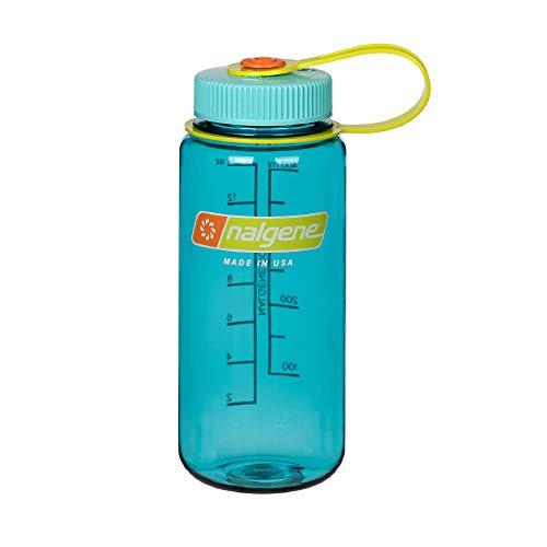 Nalgene Wide Mouth Sustain Water Bottle, 16oz, Cerulean