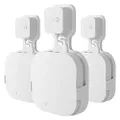 Wall Mount Holder for eero Pro Home WiFi System-Simple and Sturdy Wall Mount Holder Stand Bracket (NOT for eero 6 or eero pro 6), Without Messy Wires (White(3 Pack))