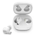 Belkin Wireless Earbuds, SoundForm Rise True Wireless Bluetooth 5.2 Earphones with Wireless Charging IPX5 Sweat and Water Resistant with Deep Bass for iPhone, Galaxy, Pixel and More - White