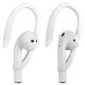 Xoomz Ear Hooks Compatible with Apple AirPods 1, 2, 3 and Pro, Anti-Slip Sports Ear Hooks for AirPods 1, 2, 3 and Pro - White