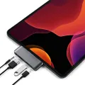Satechi Aluminum Type-C Mobile Pro Hub Adapter with USB-C PD Charging, 4K HDMI, USB 3.0 & 3.5mm Headphone Jack – Compatible with iPad Mini 6 Gen, 2020/2018 iPad Pro (Space Gray)