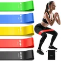 Resistance bands, exercise workout bands for women and men, 5 set of stretch bands for booty legs, pilates flexbands