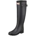 Hunter Refined Tall Rain Boots, Women's, Black, 5 US
