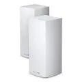 Linksys MX10600 Velop AX Whole Home WiFi 6 System: Wireless Router and Extender, 5.3 Gbps, 6,000 sq ft Range, 100 devices (2-Pack)