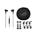 ASUS ROG Cetra II Core In-Ear Gaming Headphones Liquid Silicone Rubber (LSR) 3.5mm Connector, black (black 19-3911tcx), Large