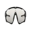 Oakley Men's OO9290 Jawbreaker Polarized Rectangular Sunglasses, Polished Black/Clear Black Iridium Photochromic, 31 mm