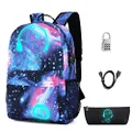 (Sky Blue) - Lmeison Backpack Daypack Shoulder School Bag Laptop Bag, Unisex Fashion Rucksack Laptop Travel Bag College Bookbag