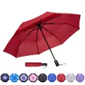NOOFORMER Compact Travel Mini Umbrella Windproof Automatic Umbrellas Small Lightweight Portable Folding Rain Umbrella for Women Men Kids