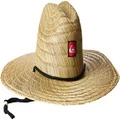 Quiksilver Men's Pierside Straw Hat, Natural/Red, L/XL