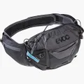 EVOC, Hip Pack Pro 3 Hydration Waist Pack - Hydro Pack for Biking, Hiking, Climbing, Running, Exercising - Holds 1.5L Bladder and 2 Water Bottles (not included) Black/Carbon Grey