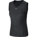 GORE WEAR Women's M Windstopper Base Layer S/l Shirt, Black, XS/0-2
