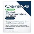 CeraVe PM Facial Moisturizing Lotion | Night Cream with Niacinamide and Hyaluronic Acid | Ultra-Lightweight, Oil-Free Moisturizer for Face | 2 Ounce, packaging may vary