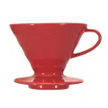 HARIO VDC-02R V60 Ceramic Coffee Dripper 02, Red