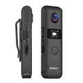 BOBLOV C18 WiFi 1080P Body Camera with OLED Screen and One Big Button for Recording 4Hours 1080P Recording Clip for Wearable (64GB)
