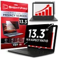 SightPro 13.3 Inch 16:9 Laptop Privacy Screen Filter - Computer Monitor Privacy Shield and Anti-Glare Protector (11 9/16" X 6 1/2")
