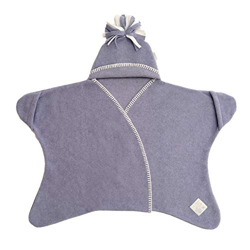 Tuppence & Crumble Stars Afghan Star Wrap Stirrrups 0-4 Months Lavender