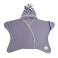Tuppence & Crumble Stars Afghan Star Wrap Stirrrups 0-4 Months Lavender