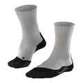 FALKE Mens TK2 Cool Summer Hiking Socks, Moisture Wicking Quick-dry, Thin Lightweight Sock, More Colors, 1 Pair, Grey (Light Grey 3403), 9-10