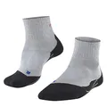 FALKE Men's TK2 Short Cool Hiking Socks, Breathable Quick Dry, More Colors, 1 Pair, Grey (Light Grey 3403), 9-10