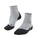 FALKE Men's TK2 Short Cool Hiking Socks, Breathable Quick Dry, More Colors, 1 Pair, Grey (Light Grey 3403), 9-10