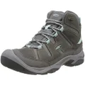 KEEN Women's Circadia Mid Height Comfortable Waterproof Hiking Boots, Steel Grey/Cloud Blue, 9.5