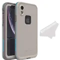 LifeProof FRĒ Series Waterproof Case for iPhone XR (only) with Cleaning Cloth - Retail Packaging - Body SURF (Cement/Gargoyle/Hawaiian Ocean)