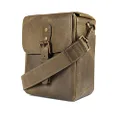MegaGear Torres Mini MG1701 Genuine Leather Camera Messenger Bag for Mirrorless, Instant and DSLR Cameras - Khaki Green