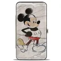 Buckle-Down Women's Hinge Wallet-Mickey Mouse, 7" x 4"