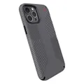 Speck Presidio2 Grip Case for iPhone 12 Pro Max, Graphite Grey/Bold Red