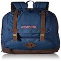 JanSport Cortlandt Laptop Backpack, Navy, 15” Laptop Sleeve-Synthetic Leather Shoulder Computer Bag with Large Compartment, Padded Straps-Book Rucksack for Men, Women
