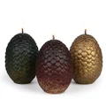 Game of Thrones - Dragon Egg Sculpted Candles, Set of 3