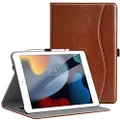 ZtotopCase case for New iPad 7th Generation 10.2 Inch 2019,Premium PU Leather Slim Folding Stand Cover with Auto Wake/Sleep,Multiple Viewing Angles for Newest iPad 7th Gen 10.2 2019,Brown