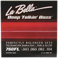 La Bella 760FL Deep Talkin' Bass Stainless Steel Flat Wound Light Bass Guitar Strings