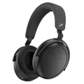Sennheiser Momentum 4 Wireless Headphones with Adaptive Noise Cancellation, Customizable Sound via Sennheiser Smart Control App, Up to 60 Hours Playback Time with Fast Charging - Black