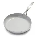 GreenPan CC002454-001 Venice Pro Ceramic Nonstick Frying Pan, 11", Light Grey